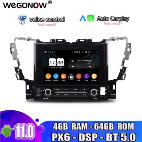 PX6 IPS TDA7851 Android 10.0 4GB RAM 64G ROM 8 Core Car DVD Player Wifi Bluetooth phone RADIO GPS map For Toyota Alphard 2015