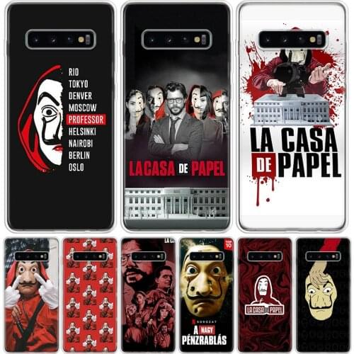 La Casa de papel Phone Case for Samsung Galaxy S10 S20 Ultra Note 10 9 8 S9 S8 S7 J4 J6 J8 Plus Lite + Popular Cover Capa
