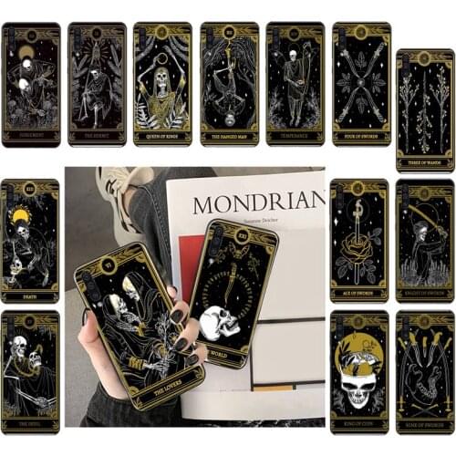 Death Tarot Phone Case For Samsung A72 A52 A32 A50 A70 A51 A12 M31 A71 A41 A21 A31 A11 A02
