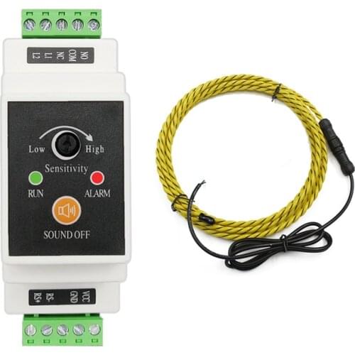 DC9~24V RS485 Water Leakage Detector Alarm Sensor NO NC Normal Open Close Relay Output For Power Distribution Room