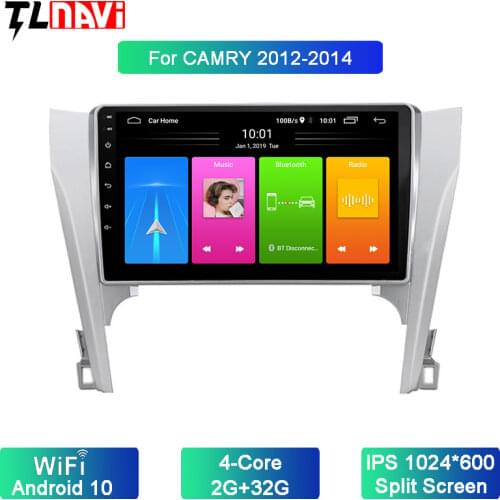 For 1Toyota Camry 8 50 55 2012-2014 Android 10 2 Din Car Radio players Navigation GPS Head Unit Tuner