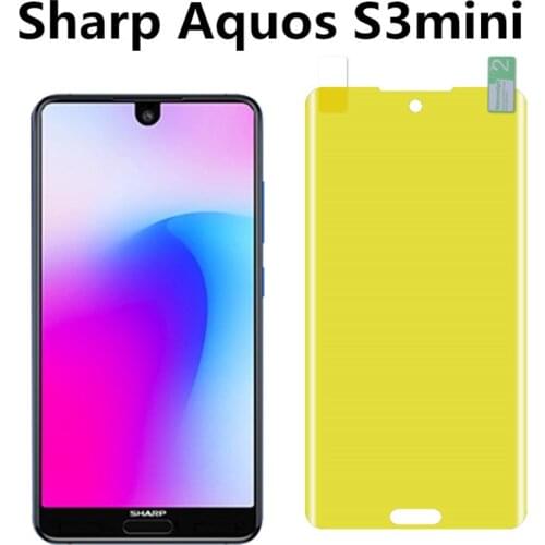 EXUNTON For Sharp Aquos S3 S3 mini S2 Front Full Coverage Ultra-thin Super Clear Soft TPU Screen Protector Protective Film