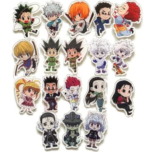 HUNTER x HUNTER Original Japanese anime figure PVC Badge GON FREECSS/Killua Zoldyck/Kurapika/Leorio Paladinight