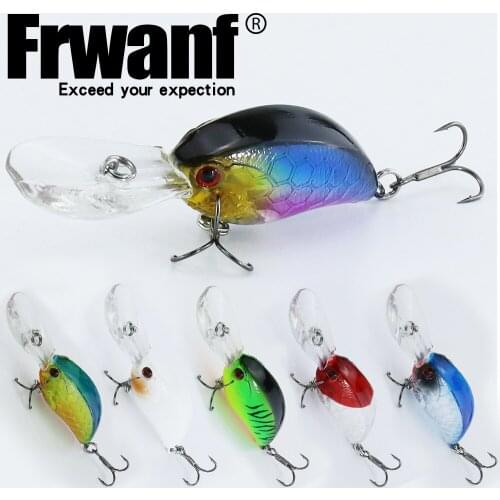 Frwanf 6 PCS/lot 9cm 12g Simulate Fish Skin Painting Crankbaits Artificial Hard bait 3D Eyes Wobblers Fishing Lure Treble Hook
