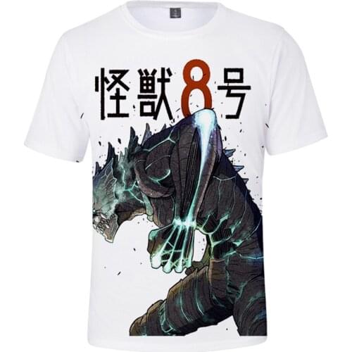 Kaiju No 8 3D Spring Summer Preppy Style Men/Women Street Clothes T-shirt Youthful Retro Innovation Punk Gothic Style