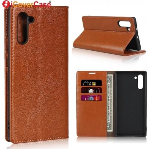 Genuine Leather Wallet For Samsung Galaxy Note 10 pro/ Note10+ plus/ Note10 Case Cover Book Coque Hoesjes Etui Phone Accessory