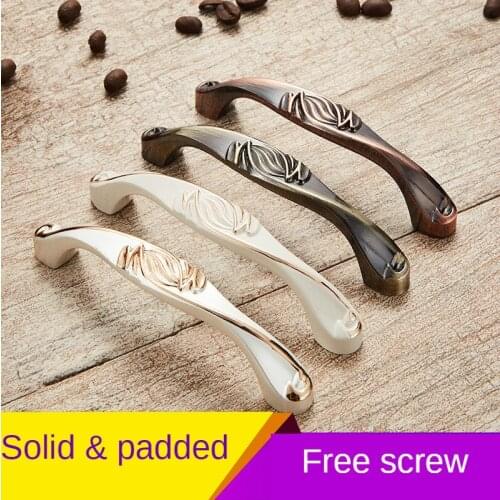 Red/green Bronze Antique Classic Furniture Handles Kitchen Cabinet Door Handles Ivory Wardrobe Drawer Knobs Home Decoration