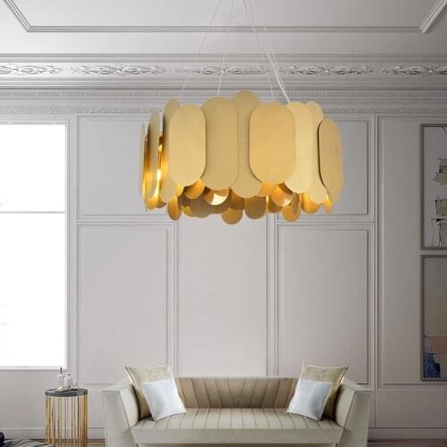 Nordic creative light luxury living room post-modern minimalist dining room bedroom villa model room hotel chandelier