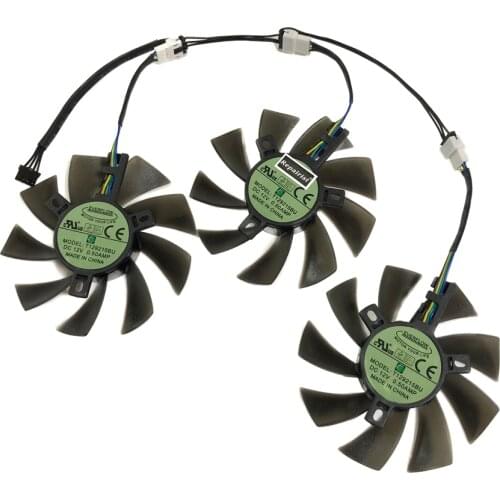 3pcs/set GTX 980TI/1080TI GPU cooler Fans Video fan For MSI GTX1080TI 11G DUKE GTX980TI LIGHTNING 6G Graphics Card Cooling