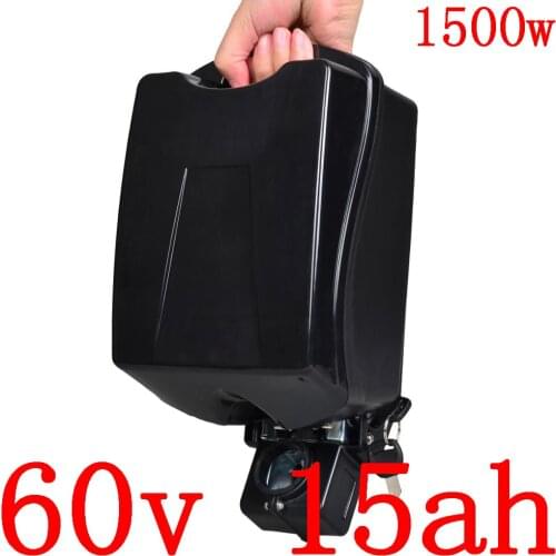 60V battery 60V 15AH Lithium battery 60V 10AH 13AH 15AH 18AH electric bicycle battery with 2A charger for 60V 1000W 1500W motor