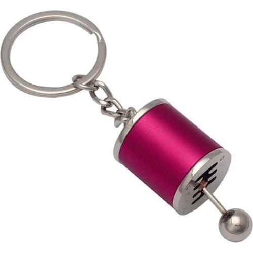 Metal Key Chain Car Modified Key Ring Gear Shift Knob Type Accessories Freely Shifting Pendant Car Auto Tuning Parts