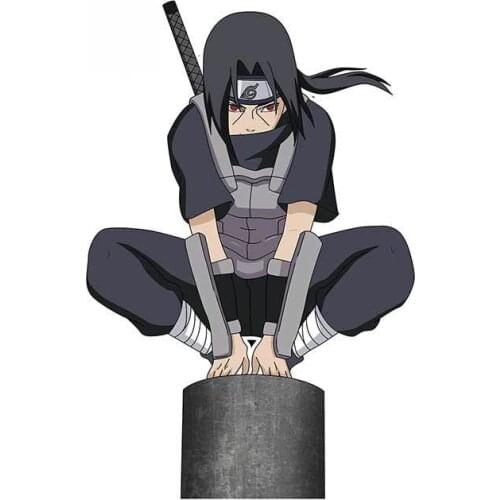 Cartoon Car Stickers for New Design ITACHI Anime Anbu Akatsuki ITI Peeking Funny Fashion Graffiti Decal,13cm*8cm