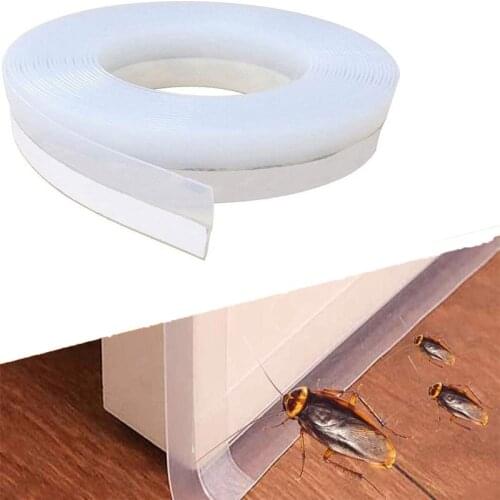 Silicone Strip Glass Door and Window Seal Sound Insulation Strip Self-adhesive Windproof Wooden Door Seam Door Bottom Windshield