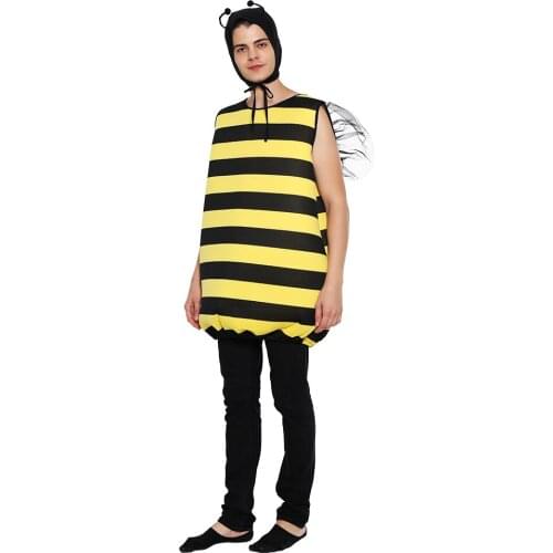 Snailify Adult Bee Costume Halloween Costume For Men Funny Cosplay Party Carnival Outfit 2020 New Arrival