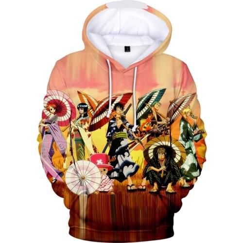 2021 New One Pieces 3D printing Hoodie Fashion Anime Movie Men/women Sweatshirts Spring/autumn Casual Long Sleeve Boy girl Hoody