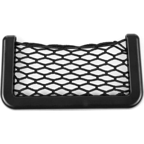 Universal Car Back Seat Storage Bag 15*8cm Small String Net Bag Car Seat Mesh Pocket Organize Stick-on for Purse Bag Phone Etc
