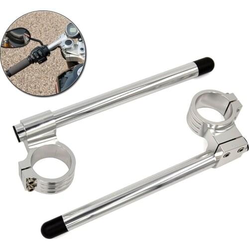 BJMOTO Universal 50MM CNC Clip Ons Handlebars For SUZUKI GSXR600 750 1000 TL1000R For Kwasaki ZX6R Motorcycle ClipOn