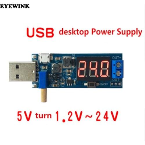 DC-DC 5V to 3.5V / 12V USB Step UP / Down Power Supply Module Adjustable Boost Buck Converter Out DC 1.2V-24V