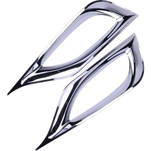 1 Pair ABS Chrome Car Front Fog Light Cover Trim Molding Fit for Hyundai Sonata i45 YF 2011 2012 2013 2014 Stytling Accessories