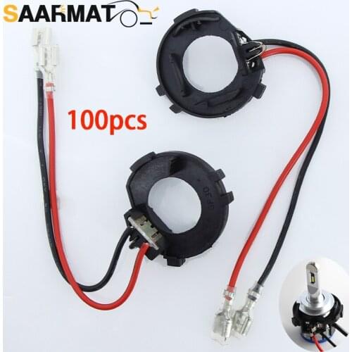 100×H7 LED Headlight Retainer Clip Bulb Base Holder Headlamp Socket Adapter for Volkswagen VW Golf MK7 Jetta Car Accessories