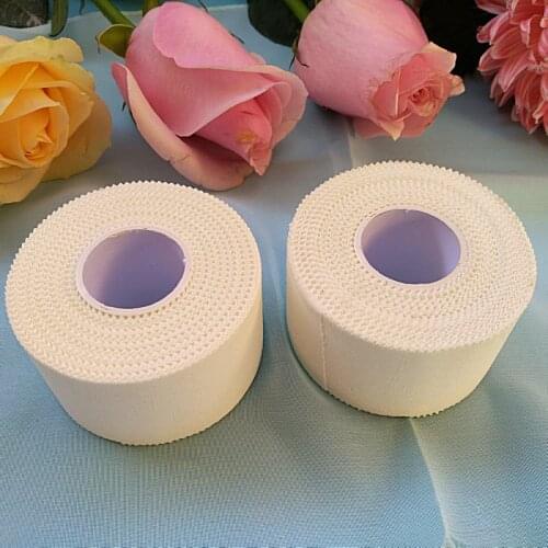 2pcs 3.8cm*10m white serrated sports tape adhesive cloth knee and ankle protection finger and wrist skirting board fixed with