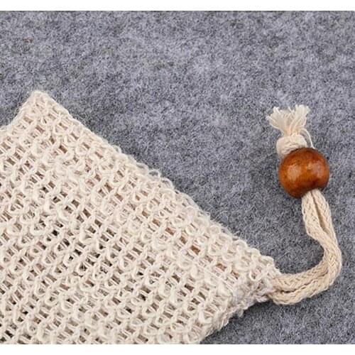 2000pcs Neatening Mesh Soap Saver Pouches Holder For Shower Bath Foaming Natural Bath Bag Sisal Shower Soap Bag
