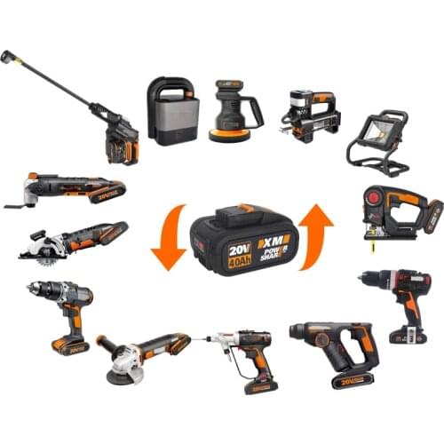 BMS 20V Battery 4000mah 5000mah Li-ion Battery for Worx WX630 WX372 3553 3556