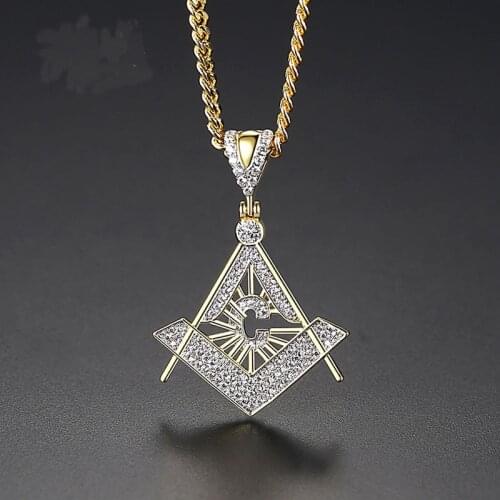 Funmode Gold Color Punk Style Hip Hop Link Chain Unique Pendant Charm Necklace For Men Women boucle d’oreille Wholesale FN217