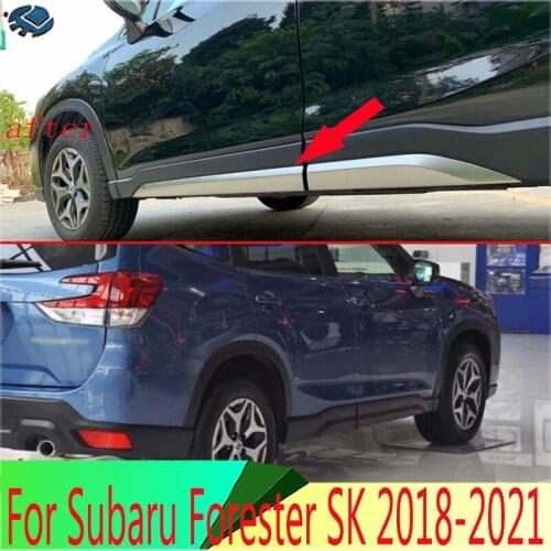 For Subaru Forester SK 2018 2019 Decorate Accessories Side Door Line Garnish Body Trim Accent Molding Cover Bezel