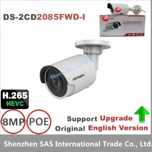 Hikvision 8MP Security Camera Surveillance Camera DS-2CD2085FWD-I 8MP Bullet CCTV IP Camera H.265 IP67 POE