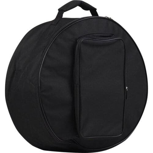 Compact Size Snare Drum Bag Backpack Case with Shoulder Strap Outside Pockets Percussion Parts