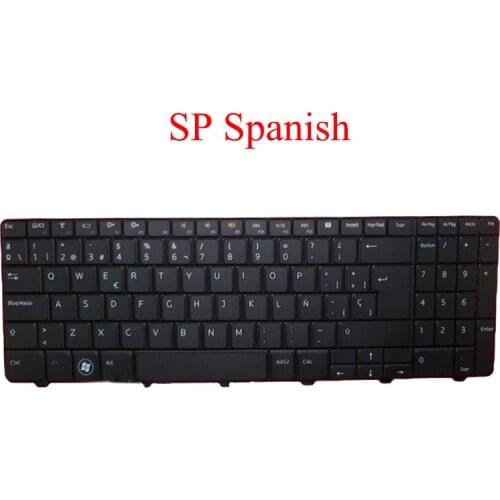 Laptop SP Keyboard For DELL For Inspiron 15 N5010 M5010 M501R P10F NSK-DRASW 0S 0403J3 403J3 Spanish black new