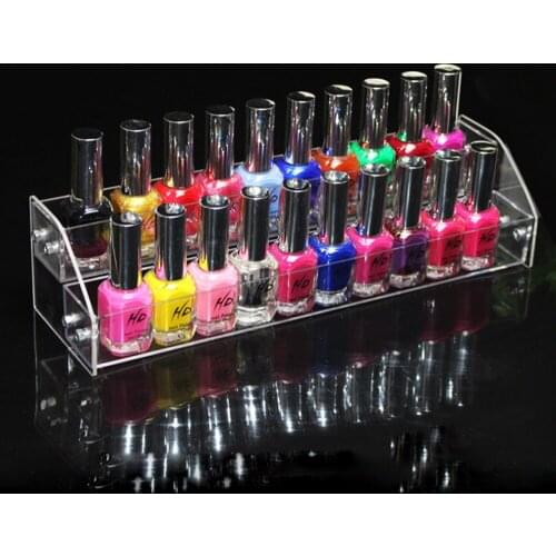 New Arrival Detachable 2 Tier Organizer Lipstick Jewelry Display Stand Holder Nail Polish Rack Makeup Cosmetic Displaf Shelf