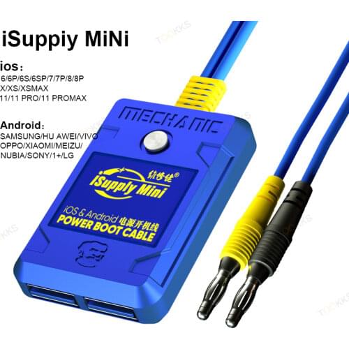 New Mechanic iBoot Power Supply Power Control Test Cable for iP 6 7 8 X XS MAX 11 Pro max Android DC Power Control Line