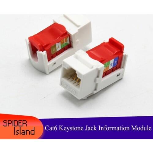 New Amp cat 6 CAT6 Keystone Jack Information Network Rj45 Connector Adapter Module