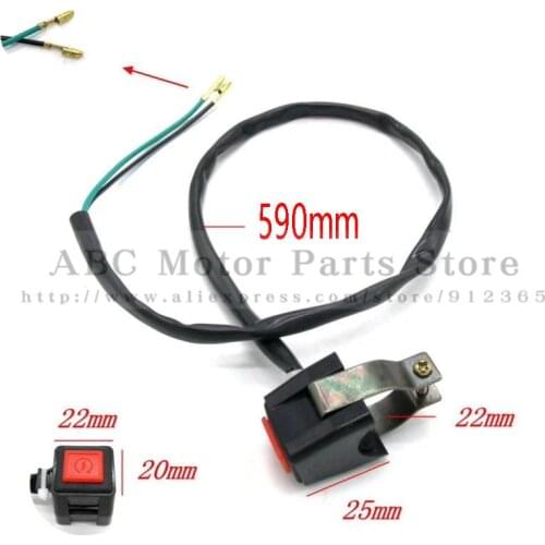 New Universal Refit Scooter Atv Dirt Bike Motorcycle Engine Start Switch Power Push Fire Start Switch