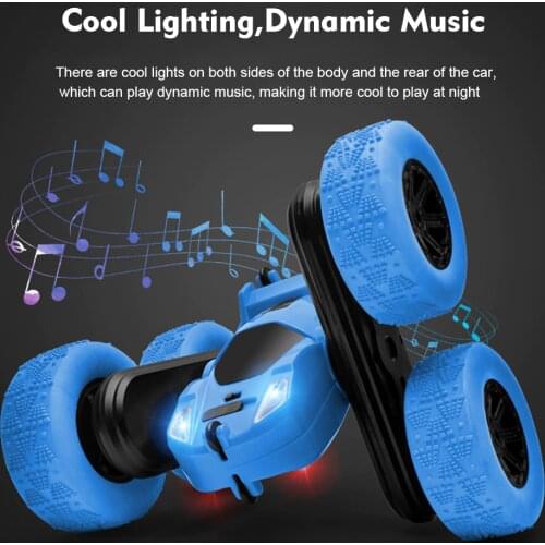 RC 2.4GHz RC Climbing Car For Children High Speed Radio Remote Control Off Road Buggy Rc Stunt Cars Model Boys 360° Reversal Toy