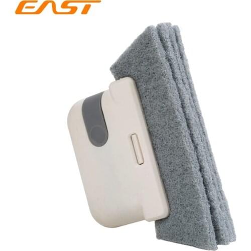 East Window Groove Cleaning Cloth With Dust Spatula Window Cleaning Brush Windows Slot Cleaner Brush Clean Window Track Cleaning