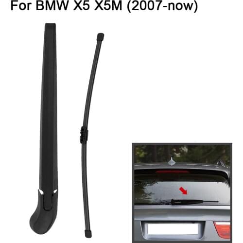 Car Rear Window Windshield Wiper Arm & Blade Complete Replacement Set for BMW E70 X5 X5M