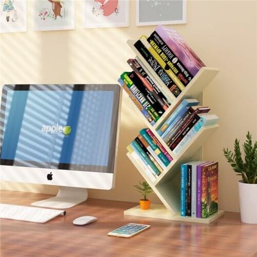 Storage Rack Student Desk Tree-Shaped Small Bookshelf Multi-Layer Simple Childrens Desktop Dormitory Storage Office Rack