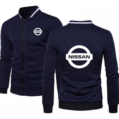 Spring Autumn Mens pullover Nissan car logo printing Sweatshirt Fashion Solid color New Casual Mens Sweatshirt