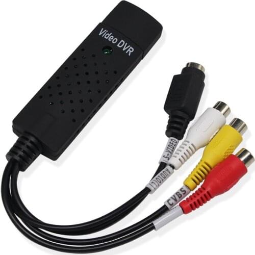 Video Audio VHS VCR USB Video Capture Card to DVD Converter Capture Card Adapter USB2.0 Grabber Support Vista XP Mac OS Windows