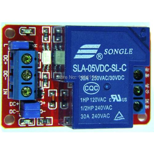 WQScosea Q8S-158 5V 30A Optocoupler Isolation Relay Module High Low Level Trigger Relay Board for PIC AVR DSP Arduino