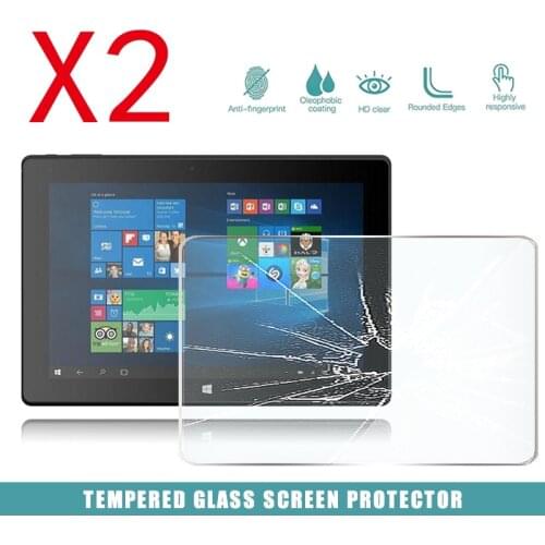 2Pcs Tablet Tempered Glass Screen Protector Cover for Linx 10V64 10 Inch Tablet HD Eye Protection Anti-Fingerprint Tempered Film