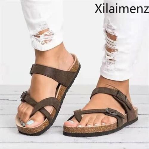 Women Sandals Rome Style Summer Sandals For 2021 Flip Flops Plus Size 35-43 Flat Sandals Beach Summer Zapatos Mujer Casual Shoes