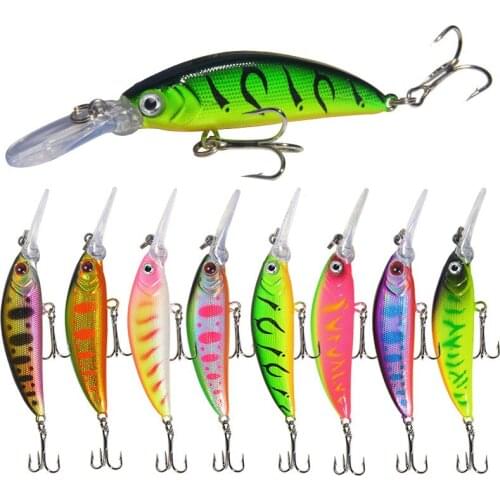 Pesca Hard Fishing Lure Slow Sinking Minnow Fishing Wobbler Isca Artificial Baits For Bass Perch Pike 6g/7cm