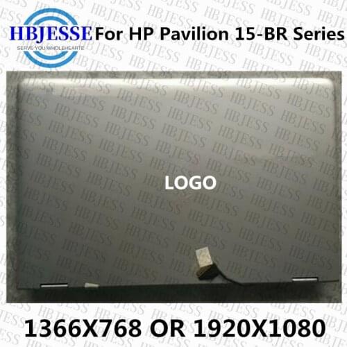 15.6'' For HP Pavilion 15-BR 15-BR011TX 15-BR001LA 15-br013na 15-br014ng LCD Touch Screen Digitizer Full Assembly With Hings
