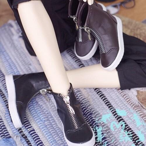 1Pair New 1/3 BJD Doll Shoes Black Brown Shoes For BJD Dolls