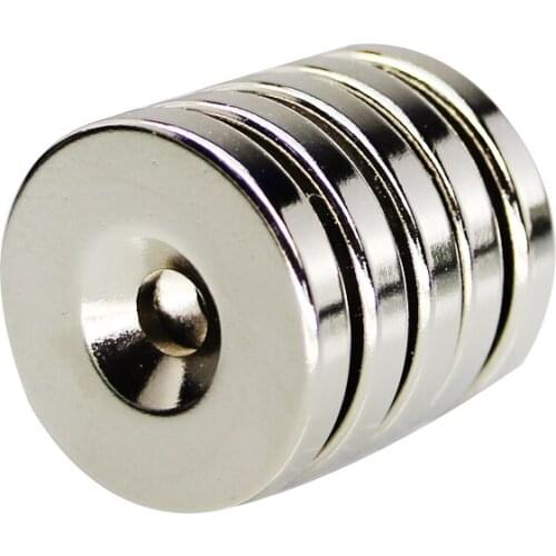 100pcs 30x5-5 mm Round Countersunk Ring Magnet 30mm x 5mm Hole 5mm Rare Earth Neodymium Magnet 30*5-5