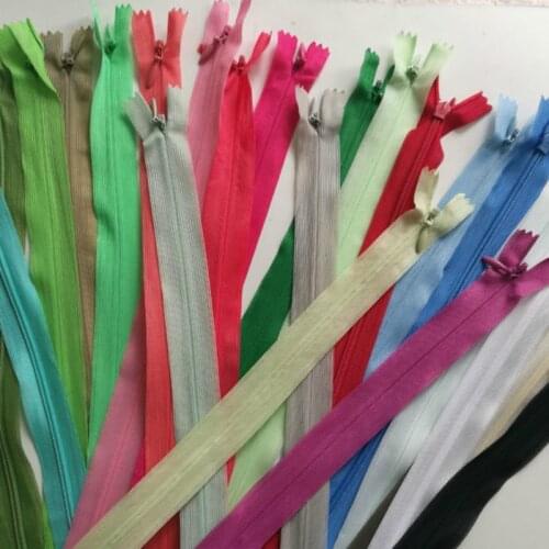 110pcs/lot 38-40cm Invisible Zippers for Sewing Notions Dress Skirt Pillow Cushion Bag Sew In with Closure Tailoring Materials
